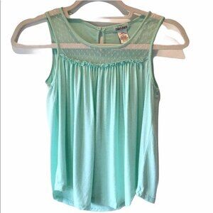 Nordstrom Mia Chica Kids Tank Top Mint Green Size 14